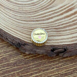 Pandora Love Grandma Gold Plated Bead S925 Silver Charm